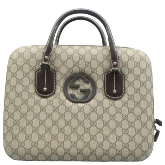 Gucci Handbags - 100%  Authentic GUCCI Brown Monogram Canvas Tote Bag